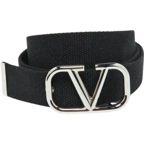 Pre-owned Belts, male, , Size: ONE SIZE Pre-owned Canvas belts - Valentino Vintage - Modalova