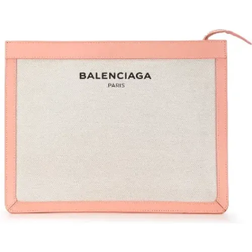 Pre-owned Clutches, female, , Size: ONE SIZE Pre-owned Canvas clutches - Balenciaga Vintage - Modalova