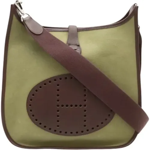 Pre-owned Cross Body Bags, female, , Size: ONE SIZE Pre-owned Canvas shoulder-bags - Hermès Vintage - Modalova