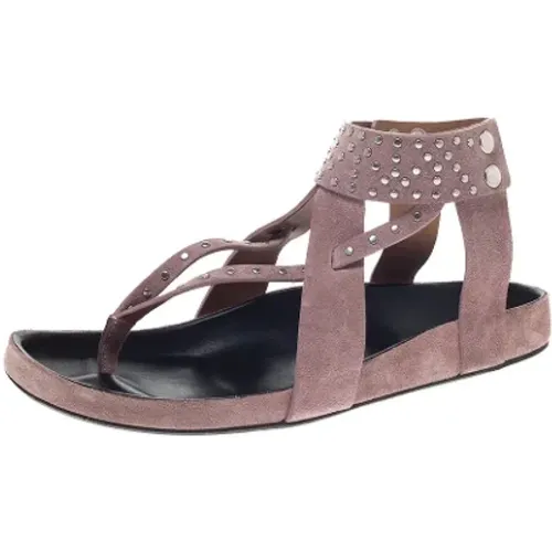 Pre-owned Sandals, female, , Size: 11 US Pre-owned Suede sandals - Isabel Marant Pre-owned - Modalova