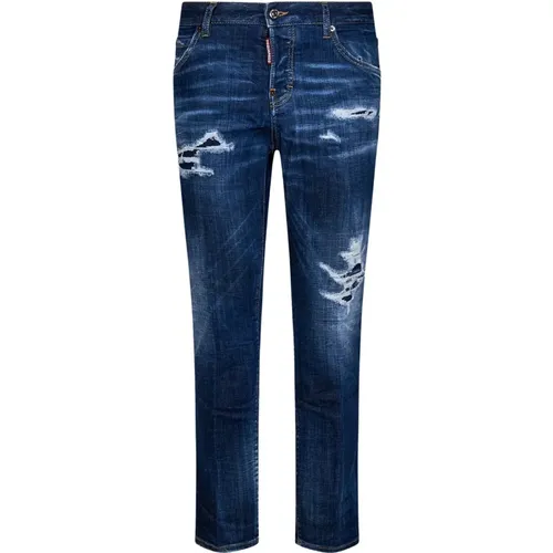 Slim-fit Jeans, Blauer Denim , Damen, Größe: 2XS - Dsquared2 - Modalova