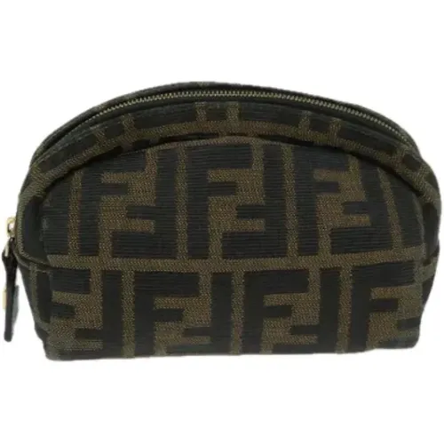 Pre-owned Clutches, female, , Size: ONE SIZE Pre-owned Canvas clutches - Fendi Vintage - Modalova