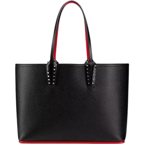 Schwarze Cabata Kleine Leder Shopper Tasche - Christian Louboutin - Modalova