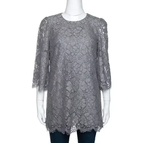 Pre-owned Shirts & Blouses, female, , Size: M Pre-owned Lace tops - Dolce & Gabbana Pre-owned - Modalova