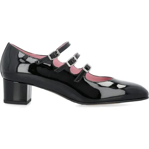 Schwarze Mary Janes Pumps Schuhe , Damen, Größe: 41 EU - Carel - Modalova