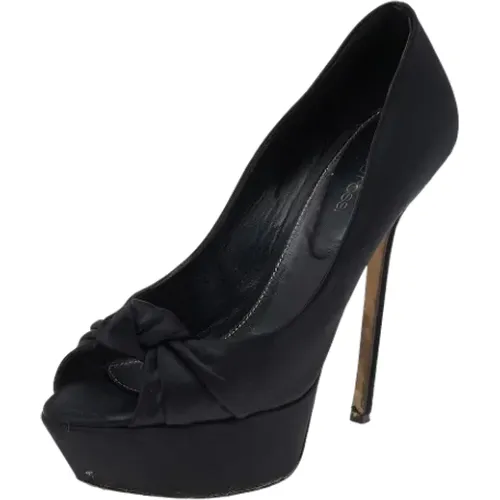 Pre-owned Pumps, female, , Size: 8 US Pre-owned Satin heels - Sergio Rossi Pre-owned - Modalova