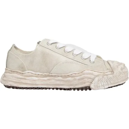 Sneakers, male, , Size: 9 US Vintage Leather Low Top Sneakers - Mihara Yasuhiro - Modalova