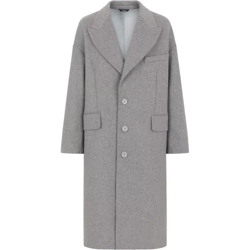 Oversize Coat Made in Italy , male, Sizes: L - Dolce & Gabbana - Modalova