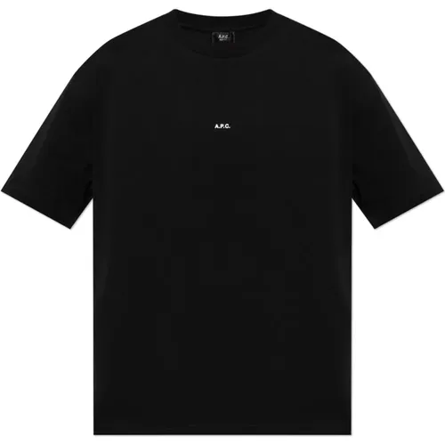 T-Shirts, male, , Size: XL T-shirt with logo - A.p.c. - Modalova