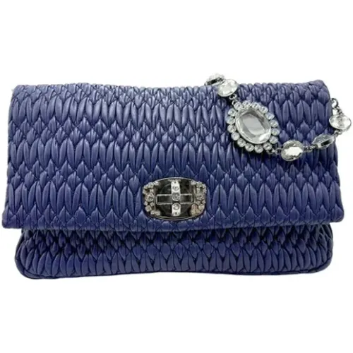 Pre-owned Handbags, female, , Size: ONE SIZE Pre-owned Leather shoulder-bags - Miu Miu Pre-owned - Modalova