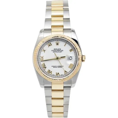 Pre-owned Yellow Gold watches , female, Sizes: ONE SIZE - Rolex Vintage - Modalova