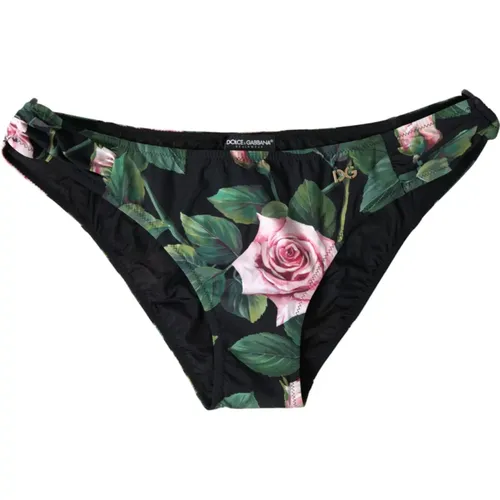 Luxuriöser Blumendruck Bikini Bottom - Dolce & Gabbana - Modalova