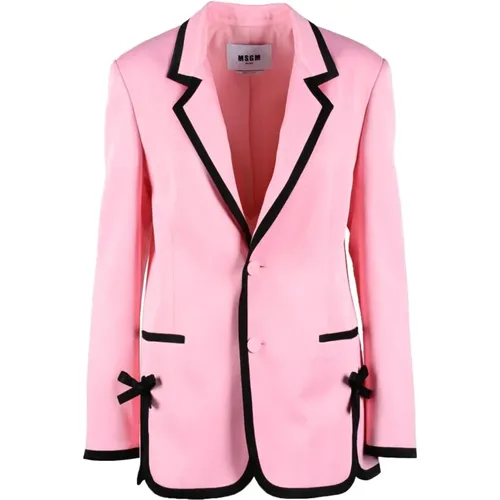 Blazers, female, , Size: XS Jacket - Msgm - Modalova