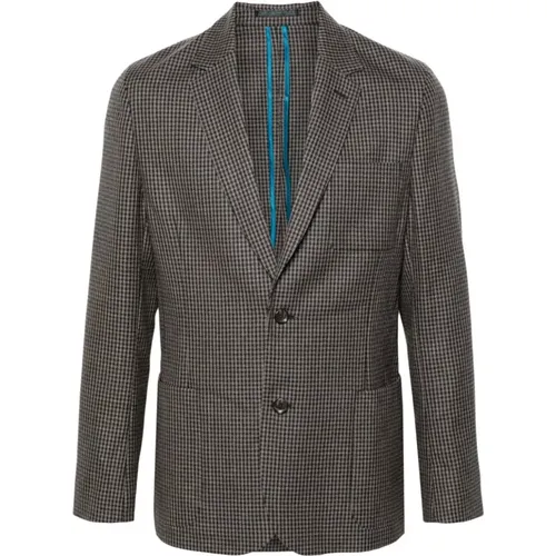 Gingham Check Wolljacke , Herren, Größe: 2XS - Paul Smith - Modalova