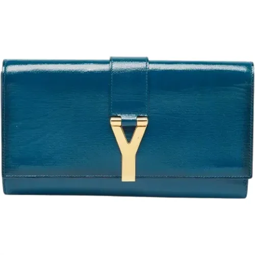 Pre-owned Clutches, female, , Size: ONE SIZE Pre-owned Leather clutches - Yves Saint Laurent Vintage - Modalova