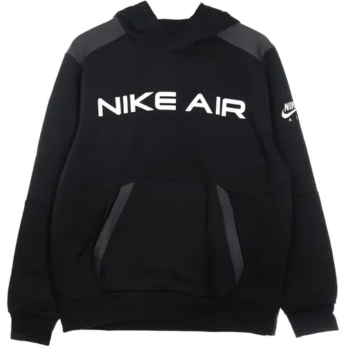 Sportswear Air Hoodie Schwarz/Grau/Weiß , Herren, Größe: XL - Nike - Modalova