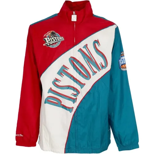 Light Jackets, male, , Size: L NBA Retro Windbreaker Detroit Pistons Celebration - Mitchell & Ness - Modalova