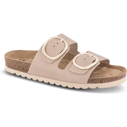 Bio-Sandale mit Verstellbaren Riemen und Bequemem Fußbett , Damen, Größe: 41 EU - B&Co - Modalova