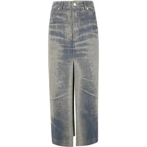 Jacquard Denim Rock , Damen, Größe: W28 - DARKPARK - Modalova