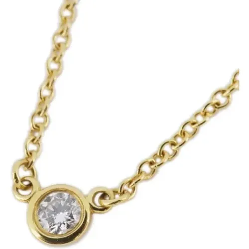 Pre-owned Gold necklaces , female, Sizes: ONE SIZE - Tiffany & Co. Pre-owned - Modalova