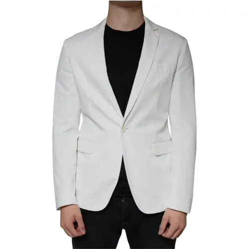 Blazers, male, , Size: L Slim Fit Formal Blazer - Dondup - Modalova