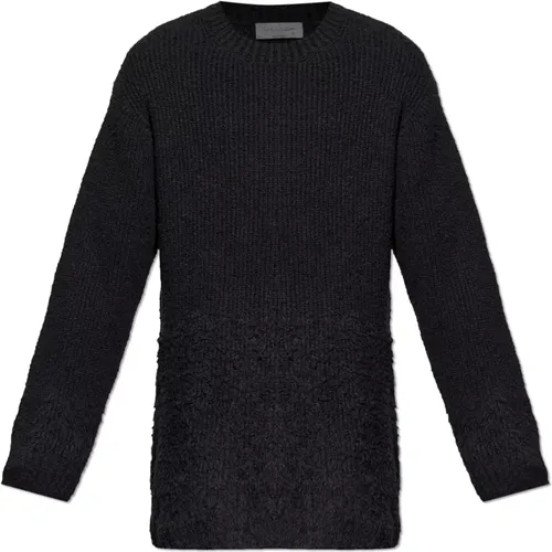 Round-neck Knitwear, male, , Size: L Oversized sweater - Yohji Yamamoto - Modalova