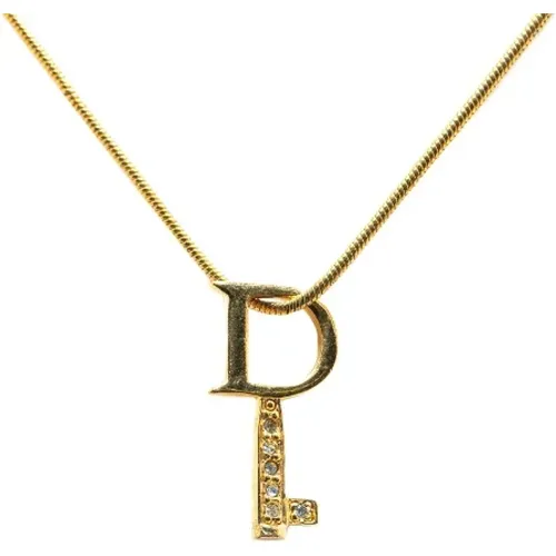 Pre-owned Jewellery, female, , Size: ONE SIZE Pre-owned Metal necklaces - Dior Vintage - Modalova