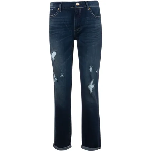 Indigo Denim 5 Pockets Jeans , female, Sizes: W25 - Armani Exchange - Modalova