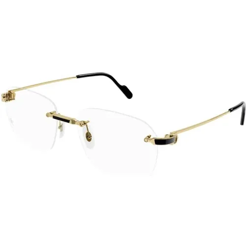 Gold Transparent Ct0343O Sunglasses , unisex, Sizes: 58 MM - Cartier - Modalova