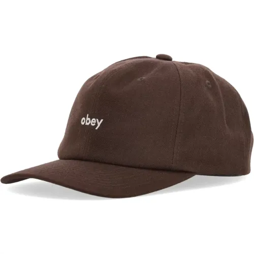 Caps, male, , Size: ONE SIZE Classic Snapback Cap Dark Chocolate - Obey - Modalova