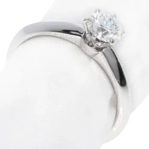 Pre-owned Jewellery, female, , Size: ONE SIZE Pre-owned Platinum rings - Tiffany & Co. Pre-owned - Modalova