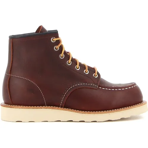 Klassischer Moc Brauner Lederschuh , Herren, Größe: 40 EU - Red Wing Shoes - Modalova