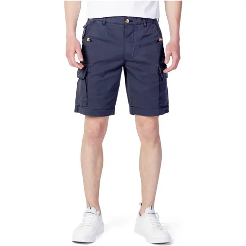 Stilvolle Bermuda-Shorts für Männer , Herren, Größe: W33 - Blauer - Modalova