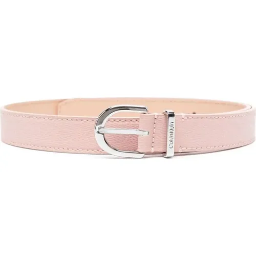 Rosa Damen Gürtel - Must Belt 25mm , Damen, Größe: 85 CM - Calvin Klein - Modalova
