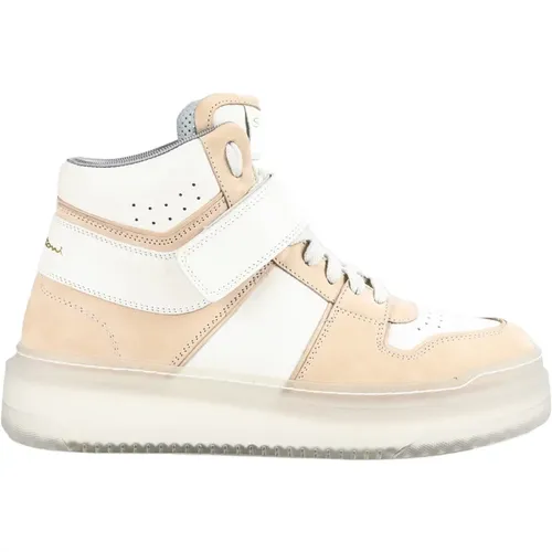 Italienische Ledersneakers Aquarius Stil - Santoni - Modalova