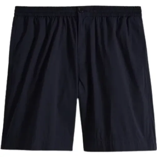 Short Shorts, male, , Size: M Navy Bermuda Shorts Cotton - Aspesi - Modalova