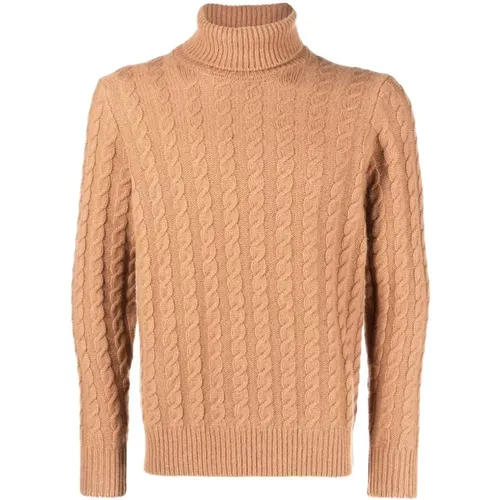 Turtlenecks, male, , Size: 2XL Turtleneck Camel - Zanone - Modalova