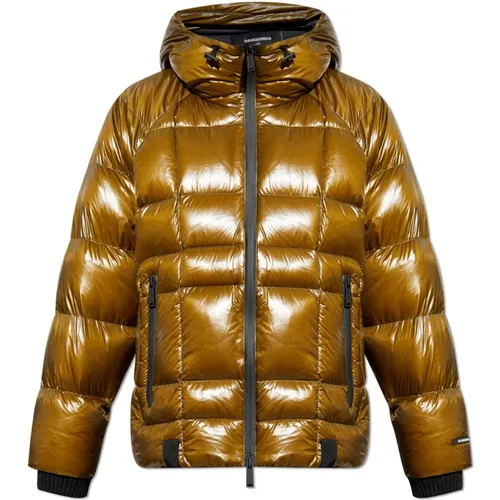 Down Jackets, male, , Size: M Down jacket with hood - Dsquared2 - Modalova