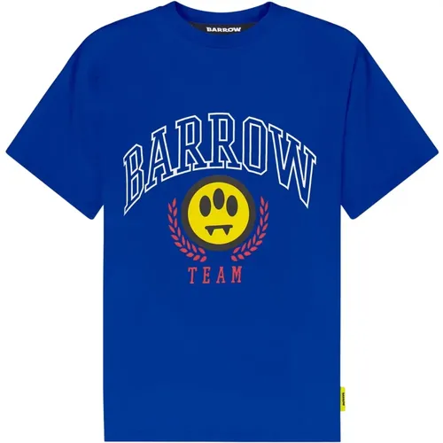 Vintage Baumwoll-Jersey T-Shirt , unisex, Größe: L - Barrow - Modalova