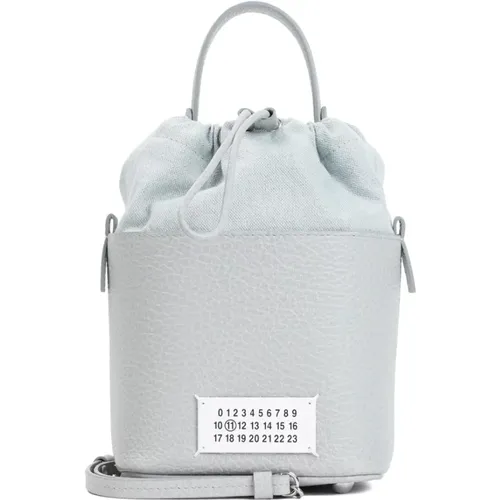 AC Mini Tasche Anisette Stil,5AC Mini Tasche in Schwarz,5AC Mini Tasche in Weiß,5AC Mini Tasche in Biche - Maison Margiela - Modalova