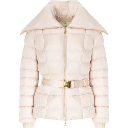 Rosa Nylon Steppjacke - Elisabetta Franchi - Modalova