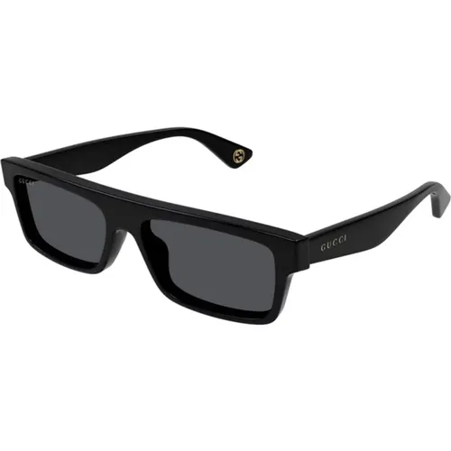 Grey Sunglasses Gg1616S 001 , male, Sizes: 57 MM - Gucci - Modalova