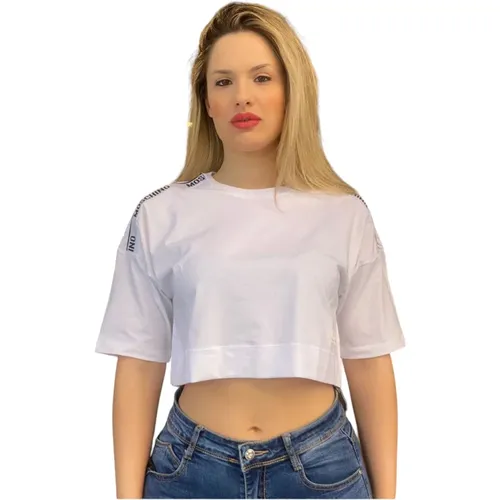 Casual Cotton Tee Shirt , female, Sizes: M, XS, S - Moschino - Modalova