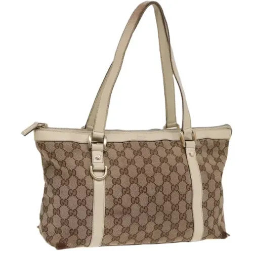 Pre-owned Tote Bags, female, , Size: ONE SIZE Pre-owned Canvas totes - Gucci Vintage - Modalova