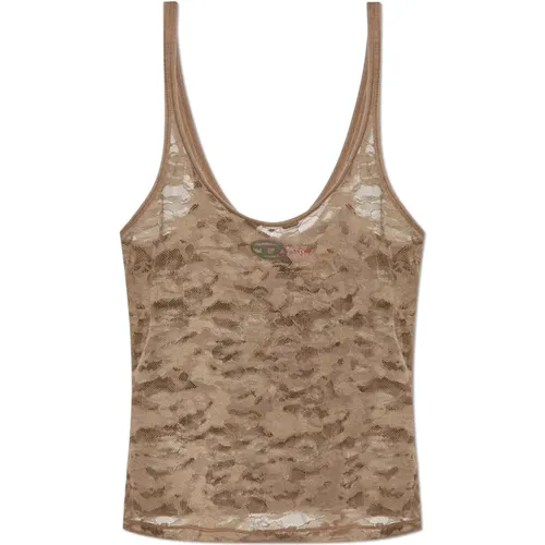 Sleeveless Tops, female, , Size: 2XS Lace top Kirsten - Diesel - Modalova