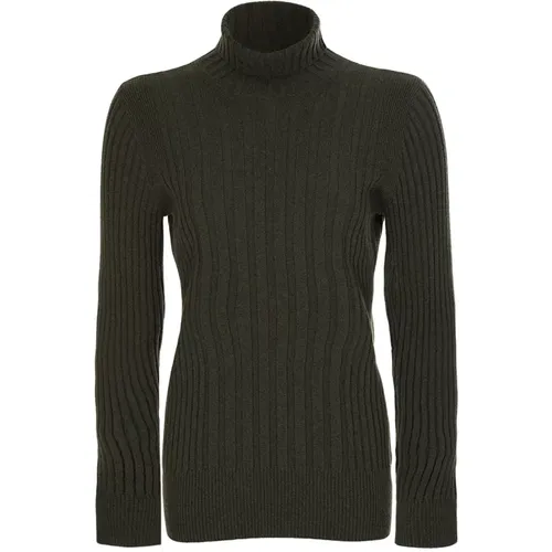 Gauge Rib Turtleneck - Green , female, Sizes: XL - Maison Margiela - Modalova