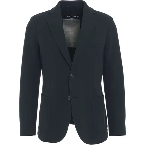 Blazers, male, , Size: M Single-Breasted Blazer Modern Fit - Circolo 1901 - Modalova
