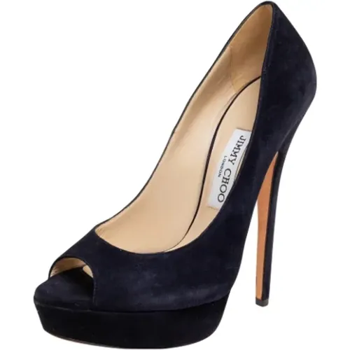 Pre-owned Pumps, female, , Size: 9 US Pre-owned Suede heels - Jimmy Choo Pre-owned - Modalova