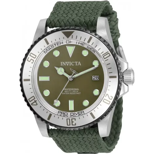 Pro Diver Automatic Green Dial Watch , male, Sizes: ONE SIZE - Invicta Watches - Modalova