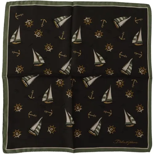 Pocket Scarves, male, , Size: ONE SIZE Logo Square Handkerchief - Dolce & Gabbana - Modalova